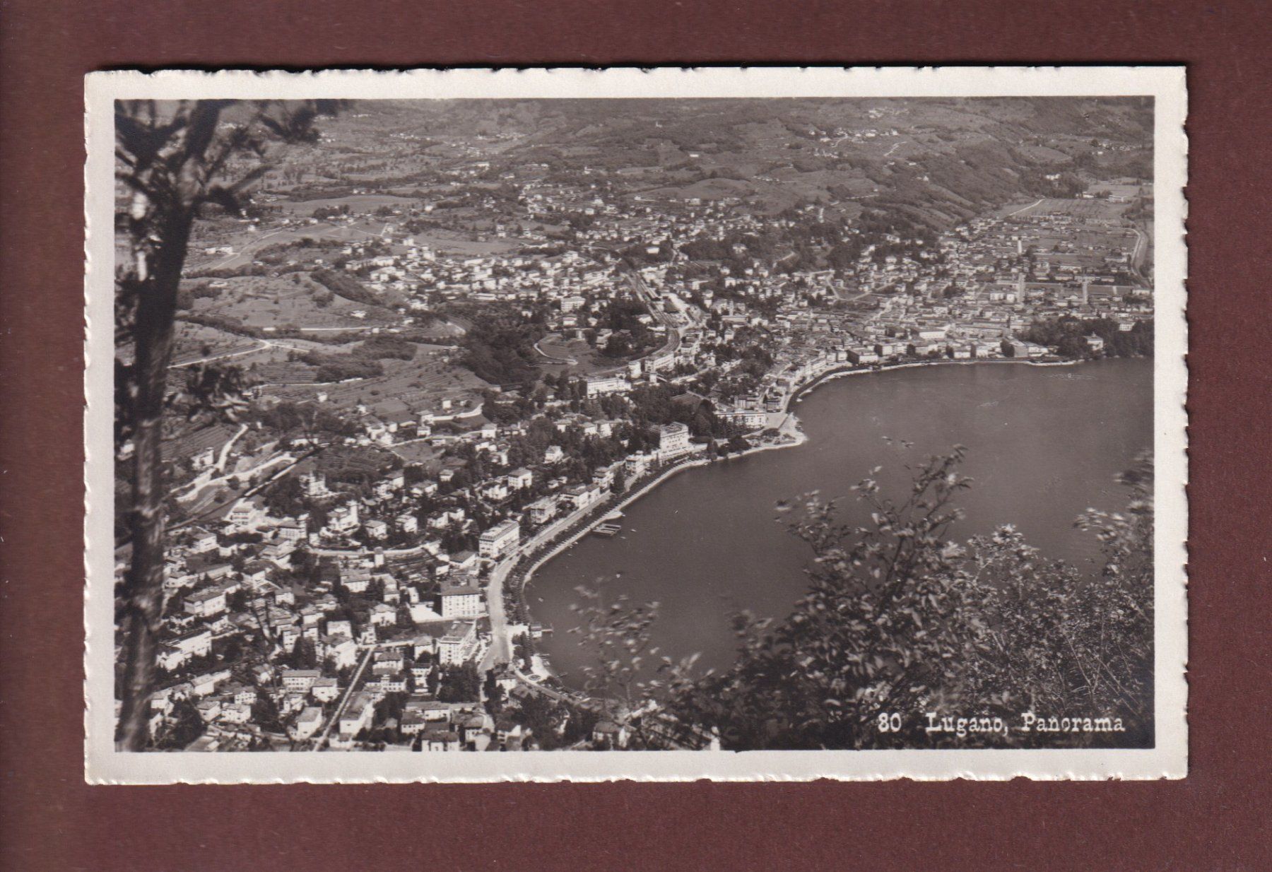 Cartoline postali: LUGANO - Panorama – Usato da Pully venduto da nicecards