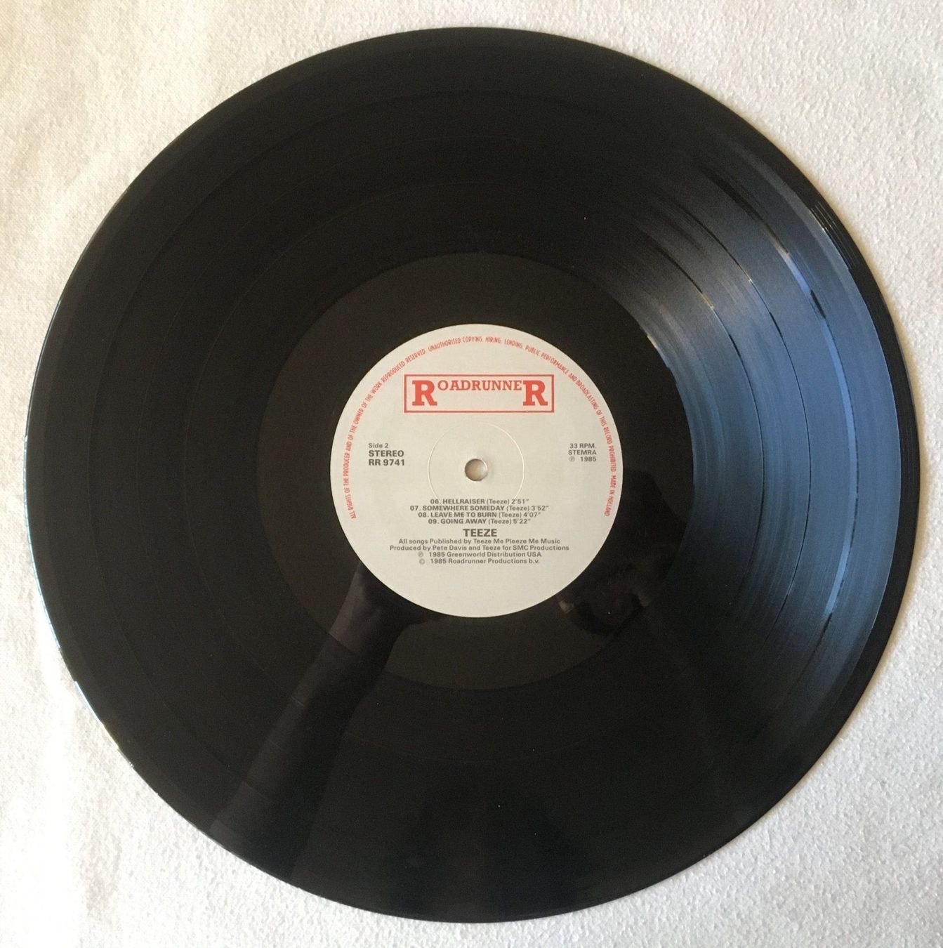 Schallplatten: Teeze -Teeze - LP - 1985 - First Press - Roadrunner Records – Gebraucht aus Uster von Zardodel 3