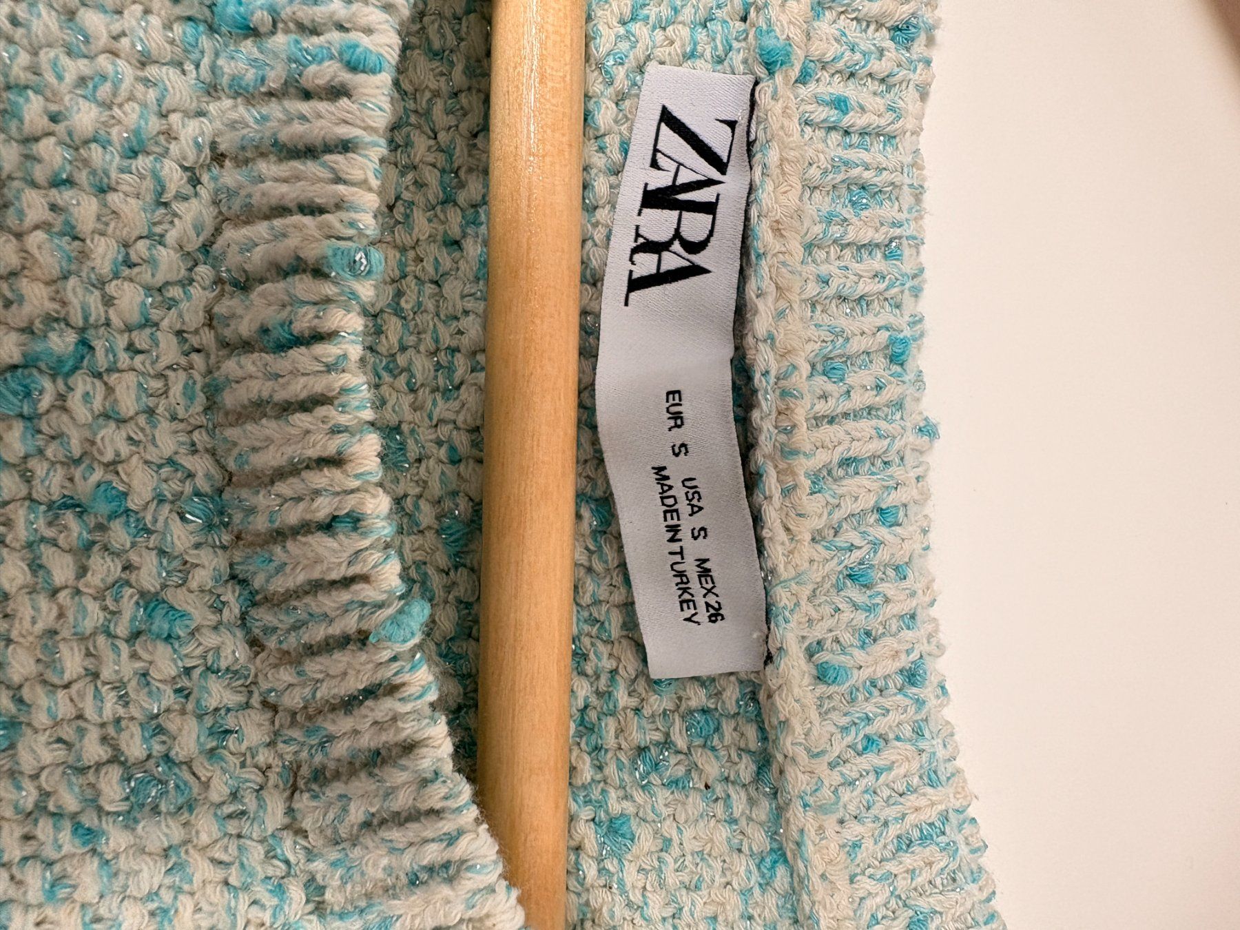 Zara Vestiti: Zara robe mini en maille turquoise – Usato da Martigny venduto da fan_lxx6 2