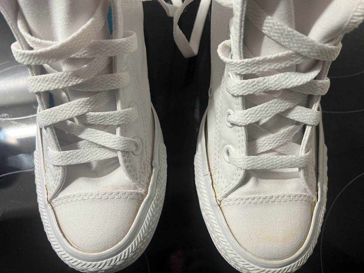 Converse Scarpe da donna: Weisse Converse mit Absatz (Gr. 36.5) – Usato da Winterthur venduto da jessi_b95 1
