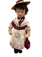 Vintage - Stoffpuppe  - 50 cm gross inkl. Ständer