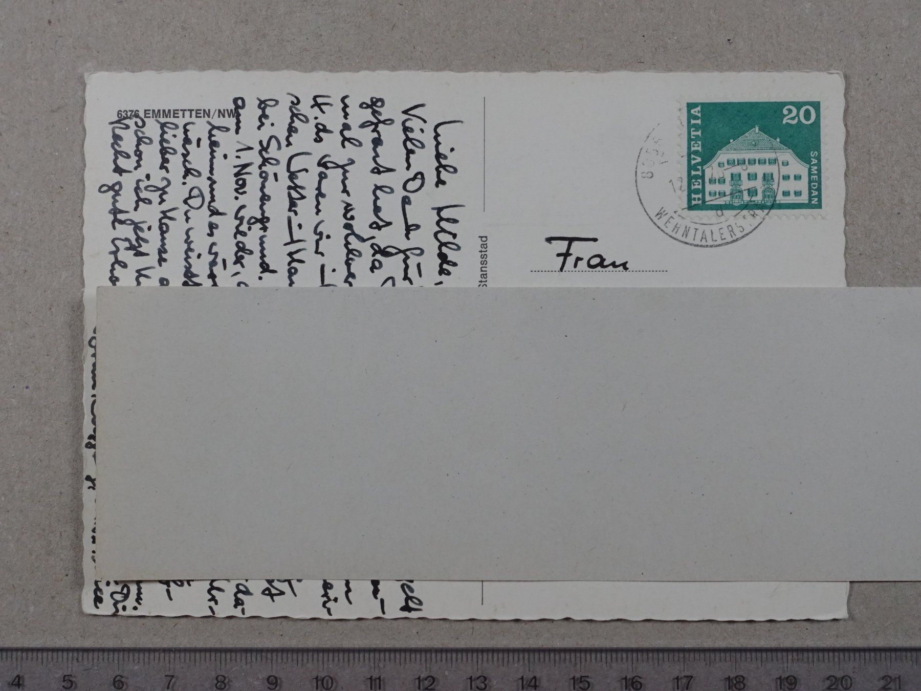 Ansichtskarten: Emmetten, 1970 – Gebraucht aus Lenzburg von fh1 1