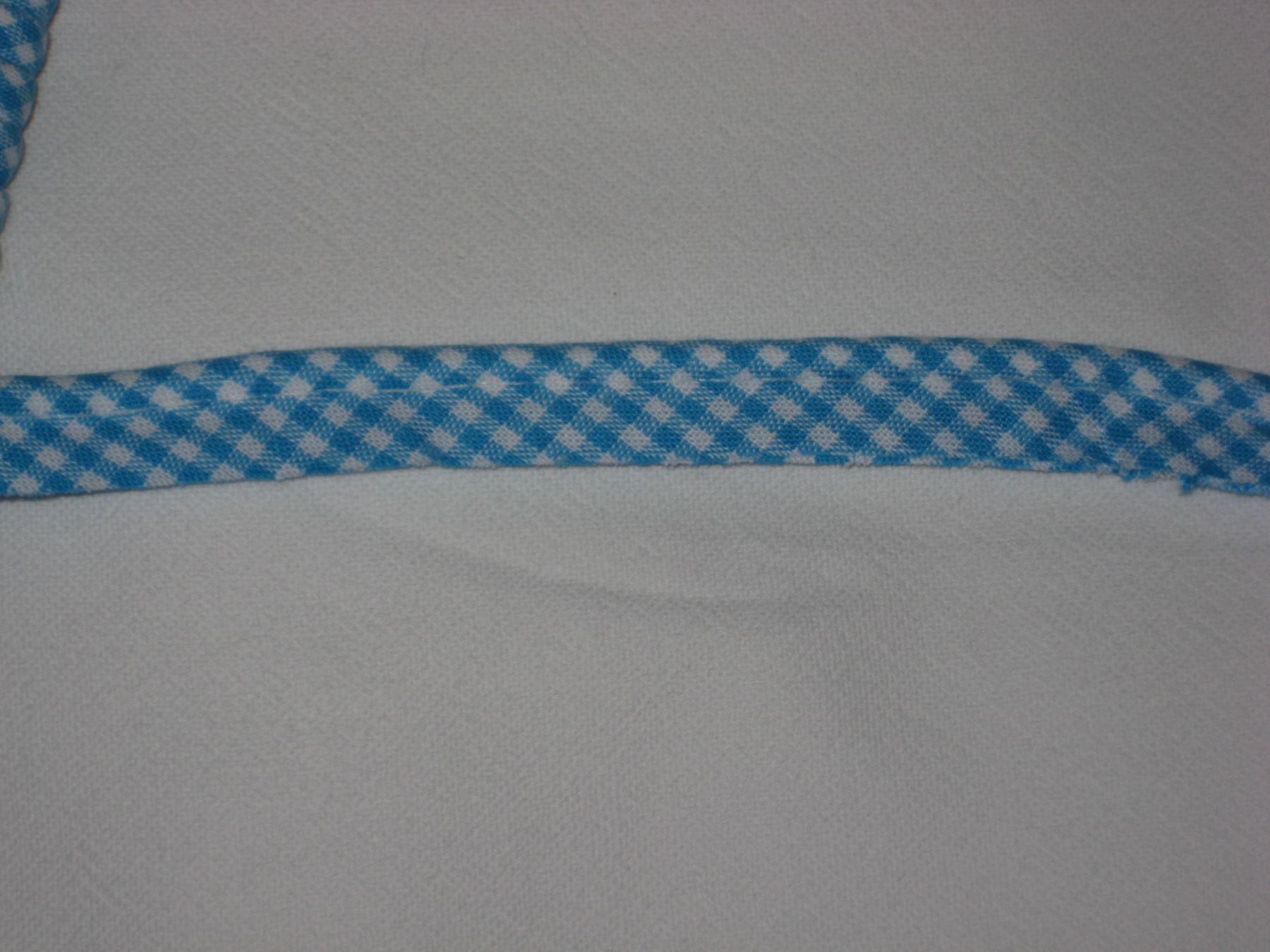 Nastri decorativi: Paspelband BW türkis / weiss kariert – Nuovo e nell'imballaggio originale da Füllinsdorf venduto da Schlupp 1