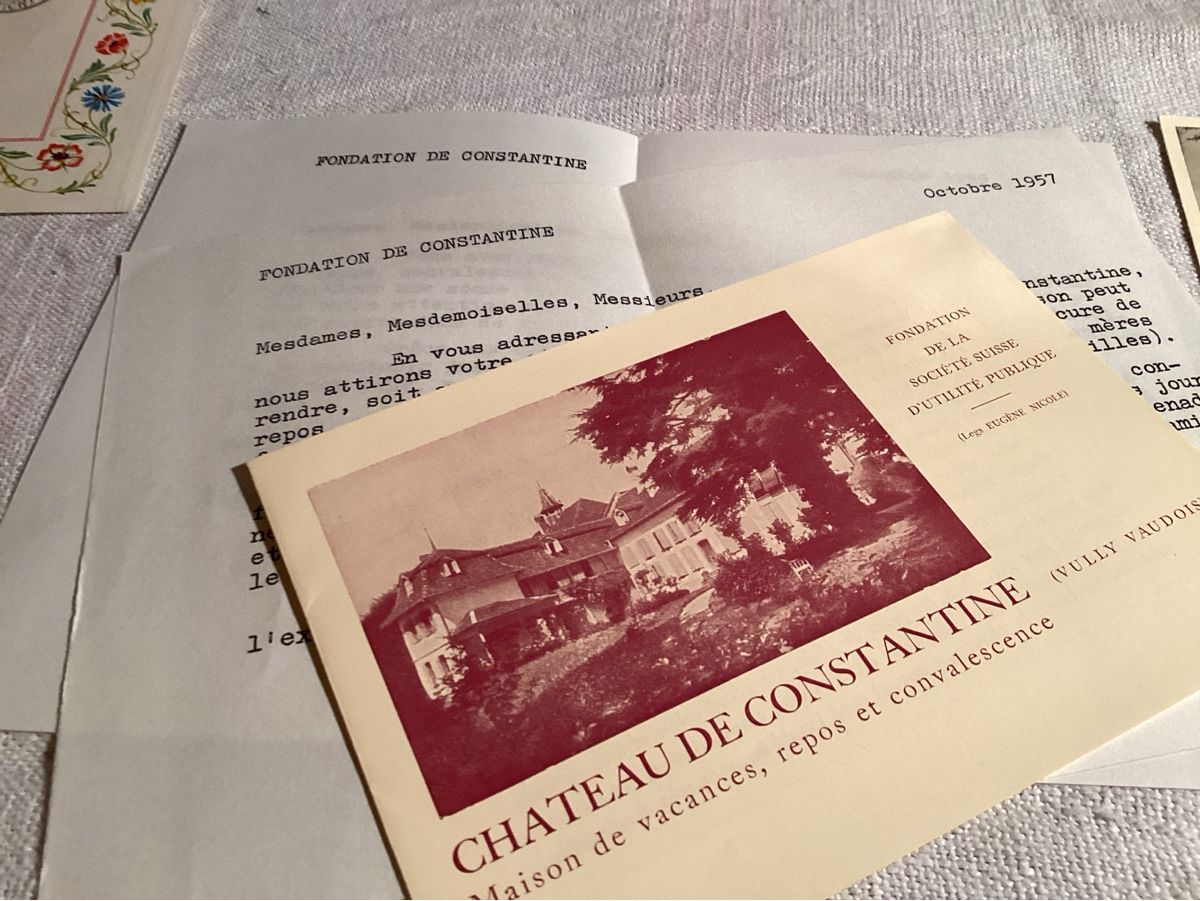Dokumente: Constantine Vully 4 documents 1956 a 1959 intéressant – Gebraucht aus Luc (Ayent) von Rebouille 1
