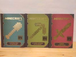 Lot de 3 Livres Minecraft, Guides Officiels - TBE -