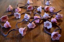 Gehäkelte Kirschblüten Sakura Lichterkette Frühling 🌸