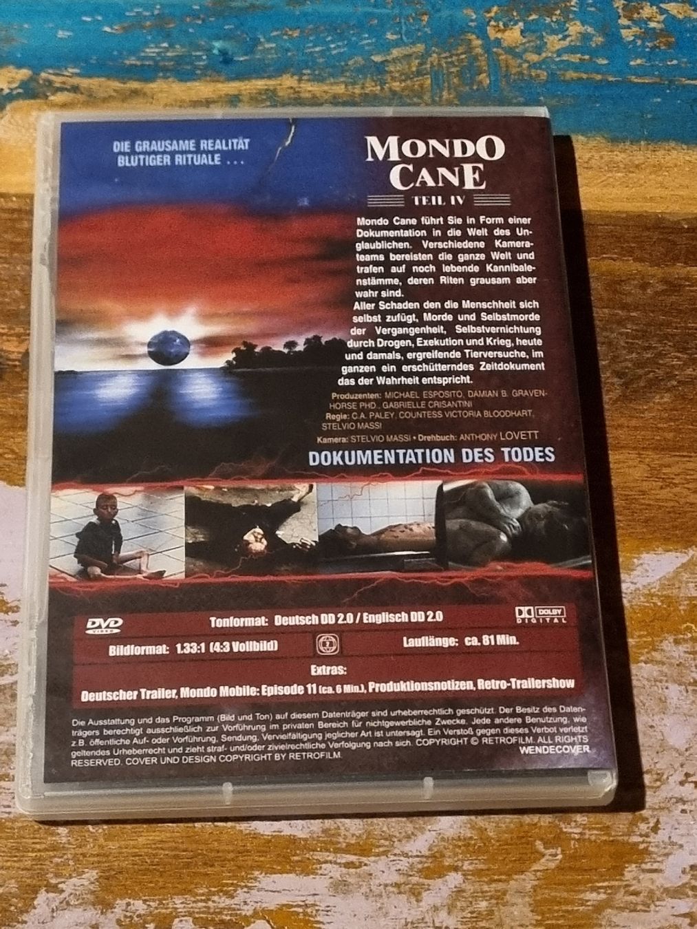 Tutti i DVDs: Mondo Cane 4, DVD Mondo Horror Schockumentar – Usato da Winterthur venduto da Belzarek 1