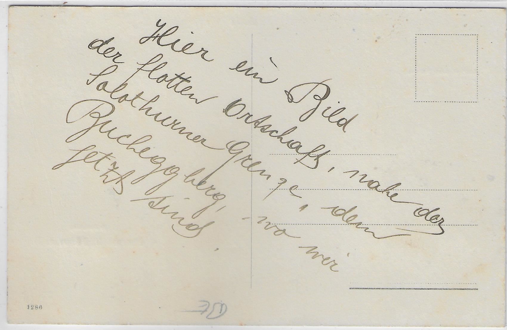 Cartoline postali: Oberwil b. Büren a.A. - Käserei, Kirche, – Usato da Ettingen venduto da Kartenplanet 1