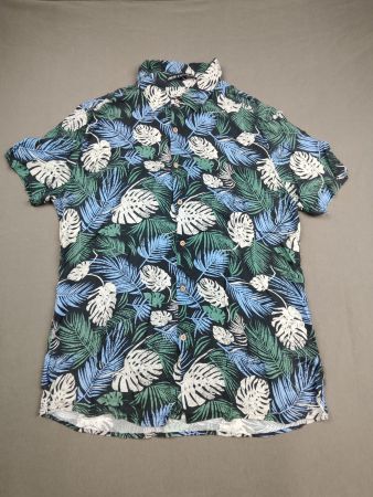 Koroshi Rider’s | chemise tropicale noir vert bleu | XL