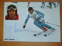 ANTON STEINER (AUT) AUTOGRAMMKARTE TOP