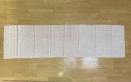 Vintage Leinen Stoff Tischläufer Meterware 2 m x 0.56 m