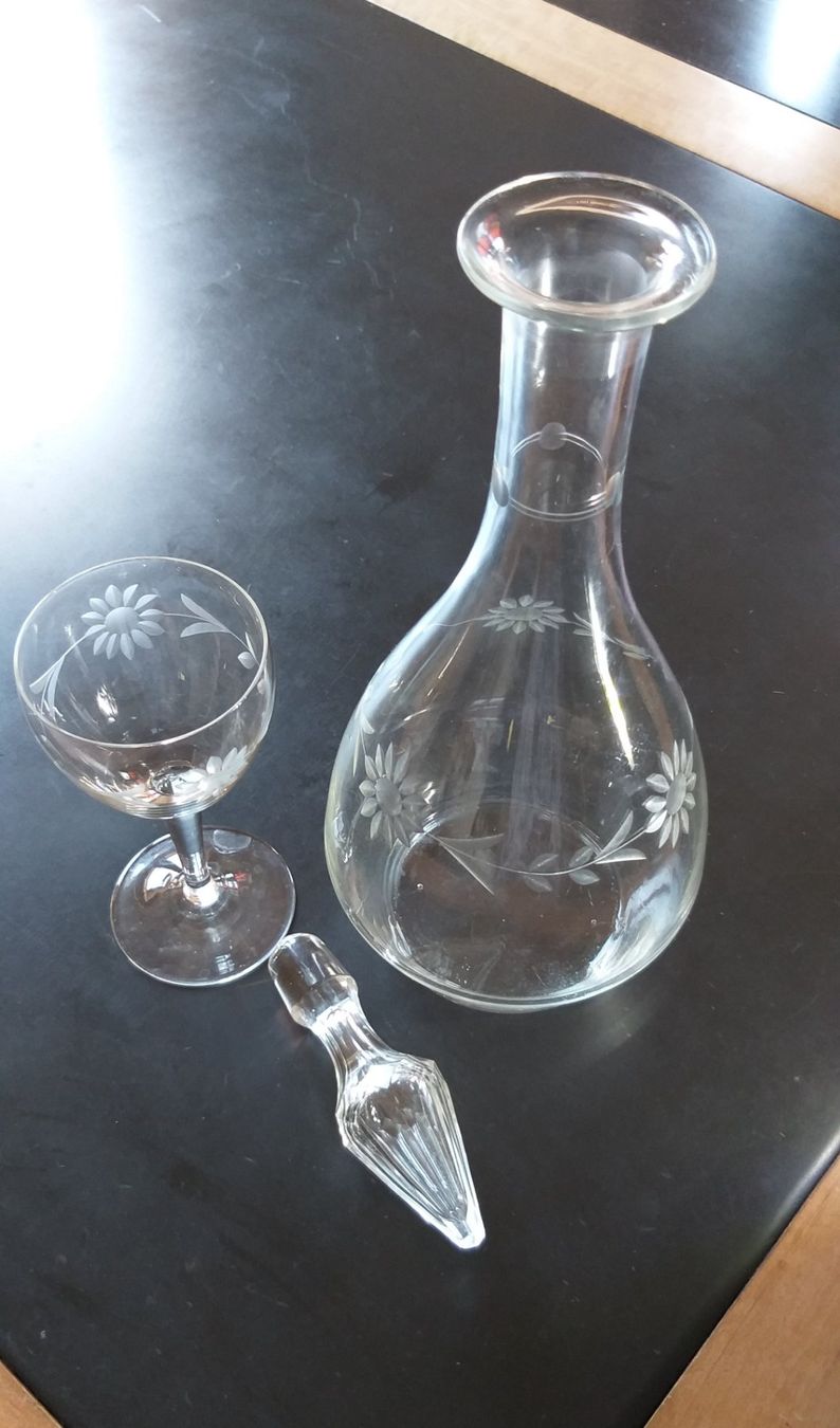 Caraffe: Karaffe für Wein mit Glas – Usato da Rodels venduto da sol_pq169 2