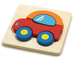 %%% SALE %%% AUTO Baby-Holzpuzzle NEU OVP Naturholz