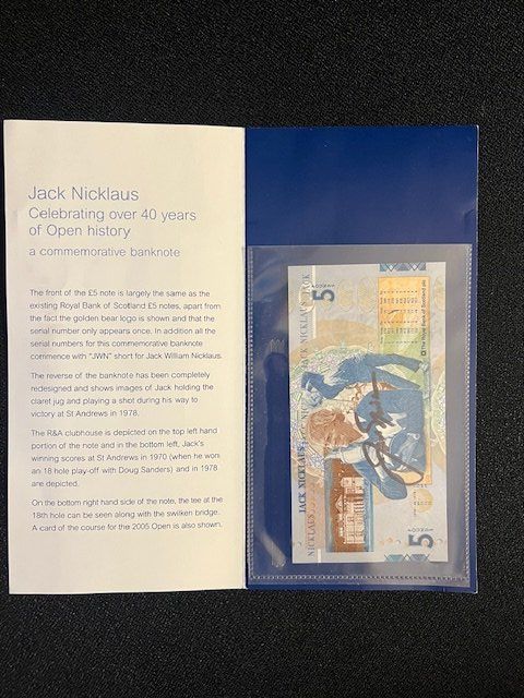 Autogramme: Banconota Jack Nicklaus firmata – Gebraucht aus S. Pietro von SORETOLO