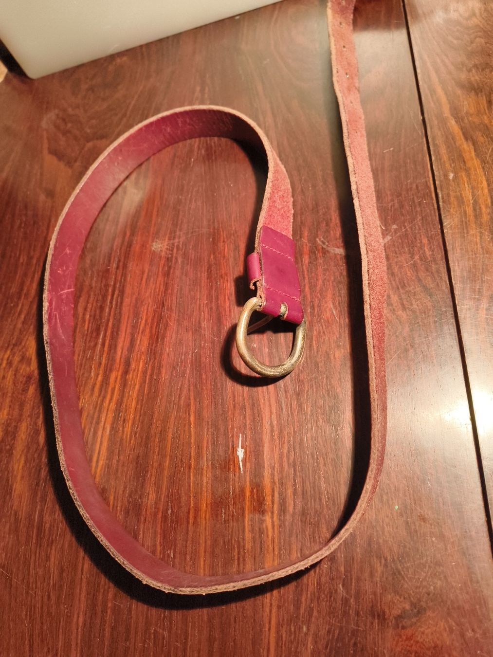 Schweizer Armee Cinture: PTT Ledergurt 117cm rot mit Post Schweiz – Usato da stettlen venduto da VintageBern_ch 6