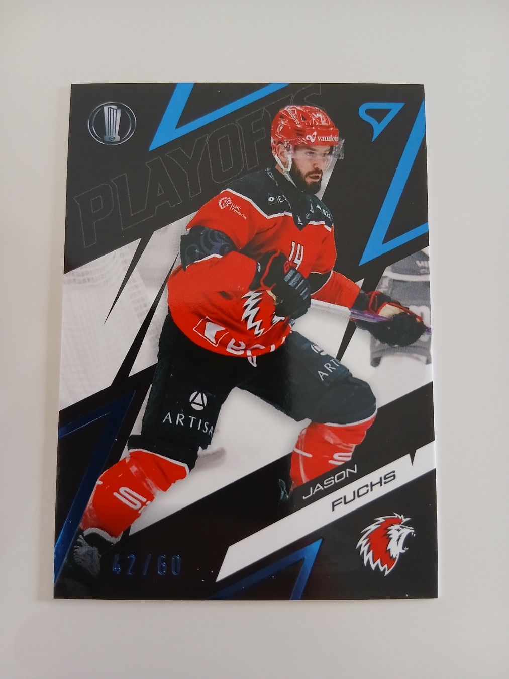 Sportzoo Sammelbilder & Trading cards: Jason Fuchs Blau 42/60 Lausanne  – Neu (gemäss Beschreibung) aus Taverne von damigiano