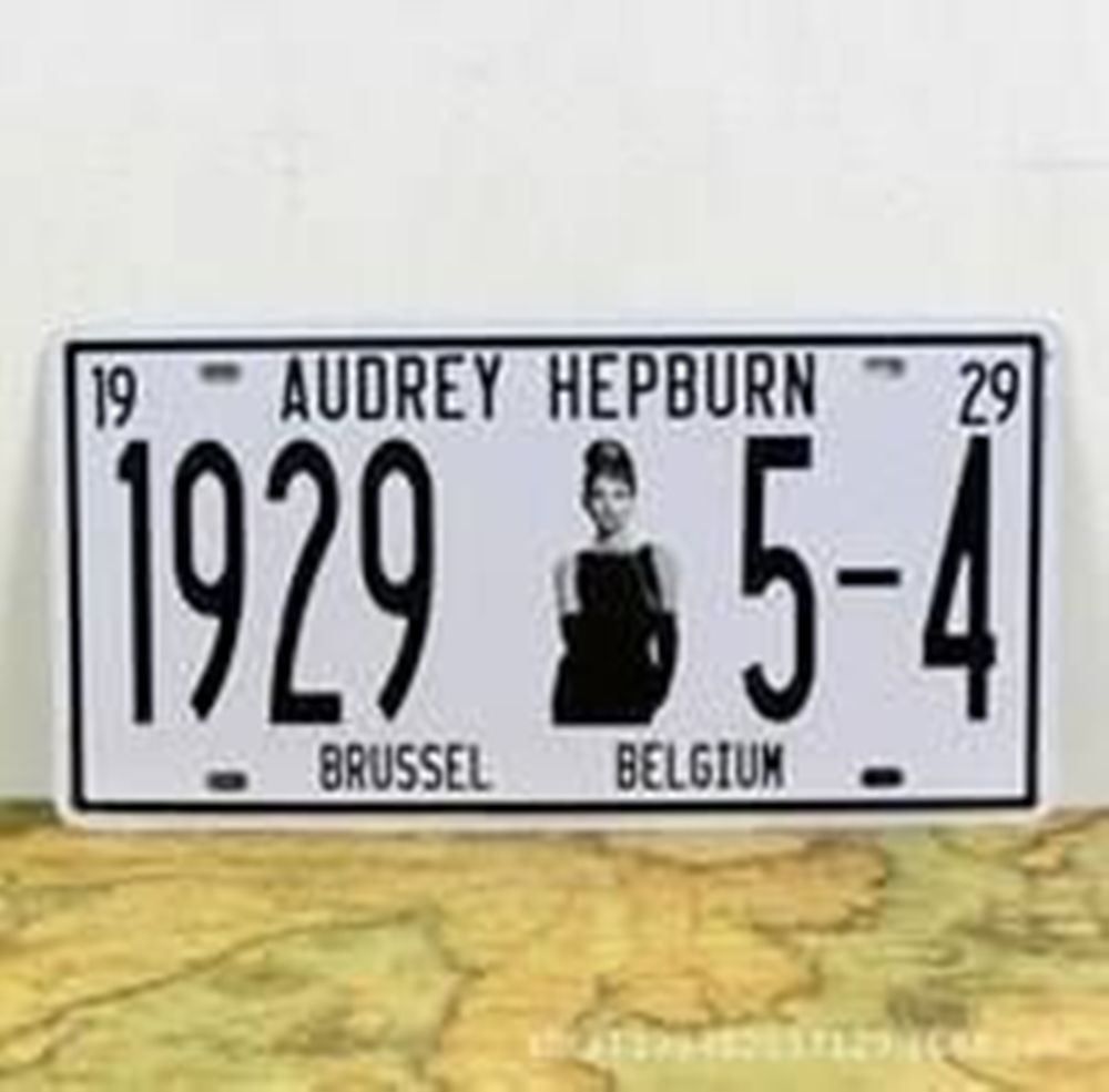 Schilder: License Plates Nummernschild-AUDREY H29 – Neu und originalverpackt aus Rupperswil von big-one-sale