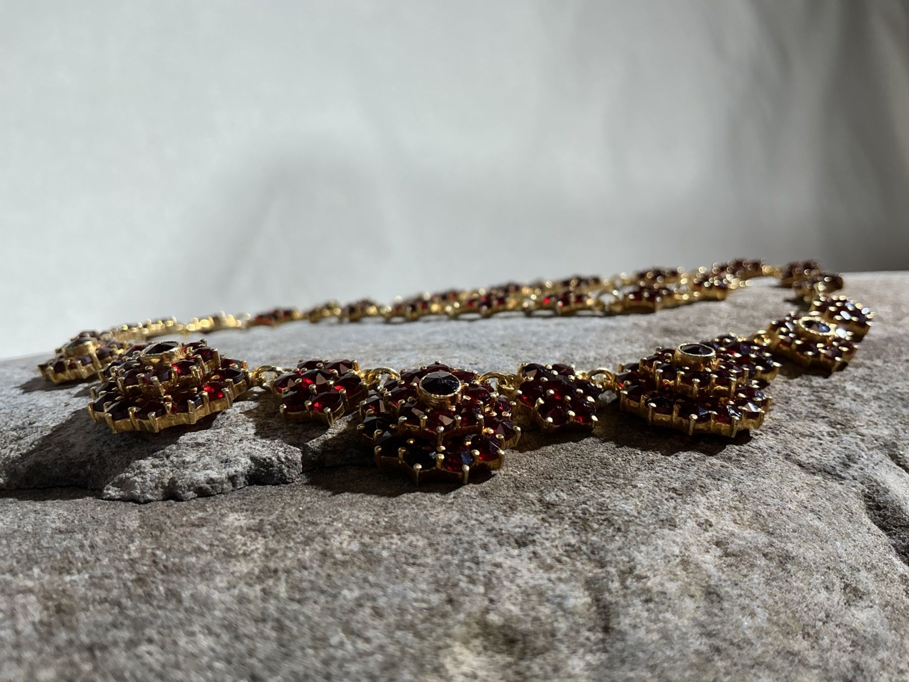 Catenine: BÖHMISCHER GRANATSCHMUCK Halskette – Nuovo (secondo la descrizione) da Richterswil venduto da Restwert_Richterswil 6