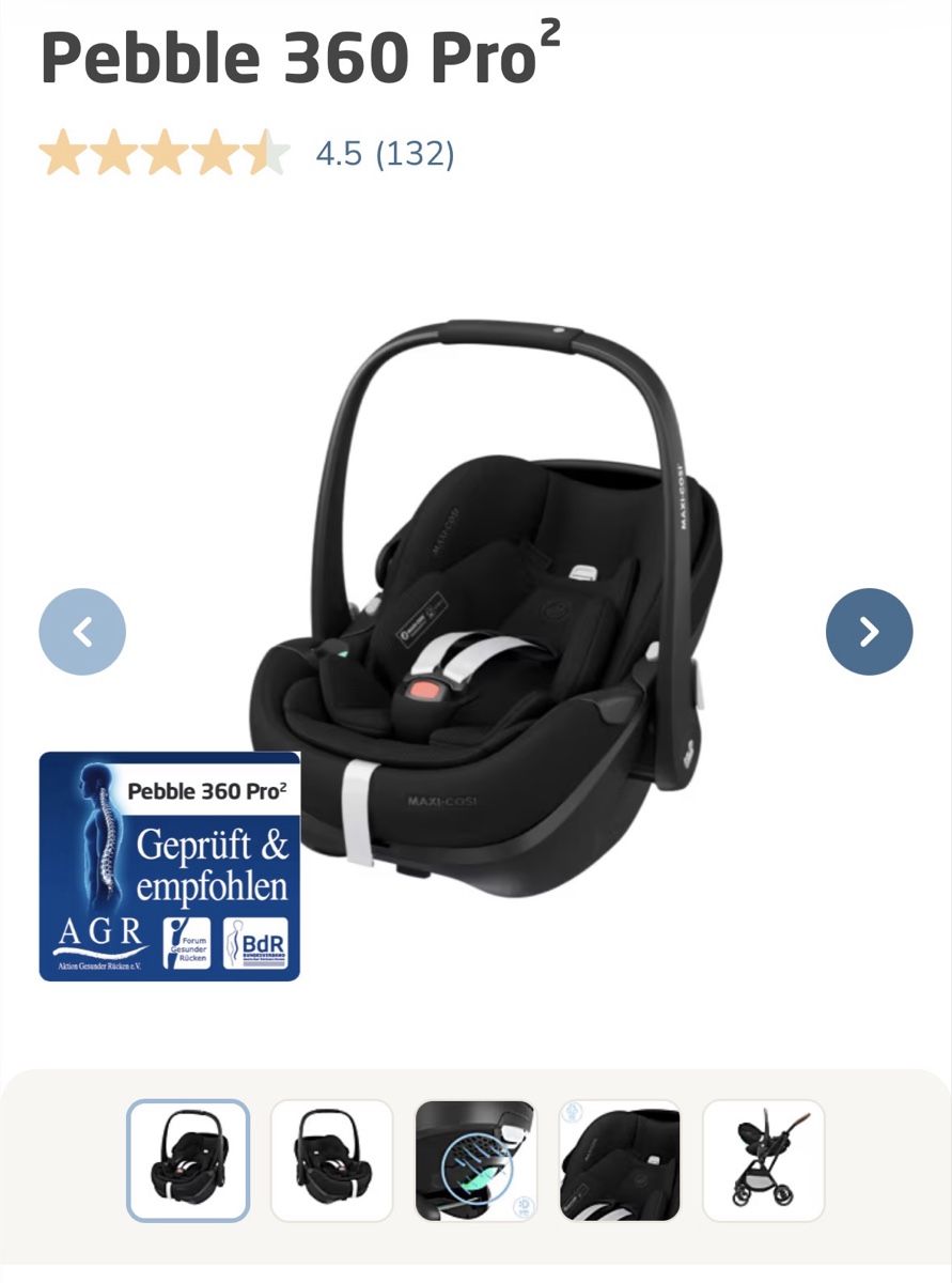 Maxi-Cosi Seggiolini per auto: Autokindersitz Maxi-Cozi Pebble 360 Pro  – Usato da Neuhausen venduto da ann_t9kn 4