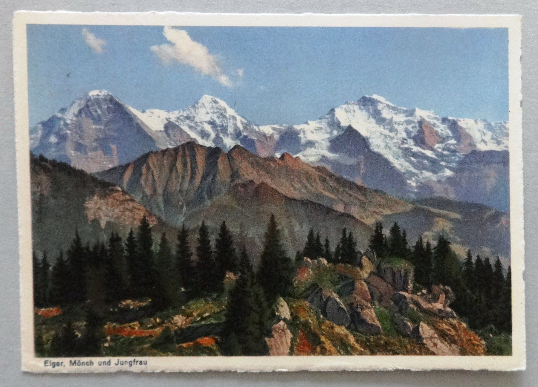 Cartoline postali: Eiger, Mönch und Jungfrau – Usato da Fétigny venduto da Billy2miny