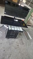Medizinschrank Zahnartzt Schrank schwarz lackiert Unikat Top