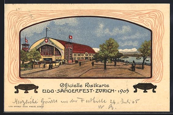 Cartes postales: Zürich, Eidgenössisches Sängerfest 19 – D'occasion à Berlin par bartko-reher