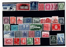 Briefmarken 42x Norwegen