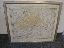 Kupferkarte Schaffhausen 1733 ORIGINAL