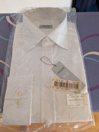 Hemd Marke Einhorn weiss Grösse 41 NEU