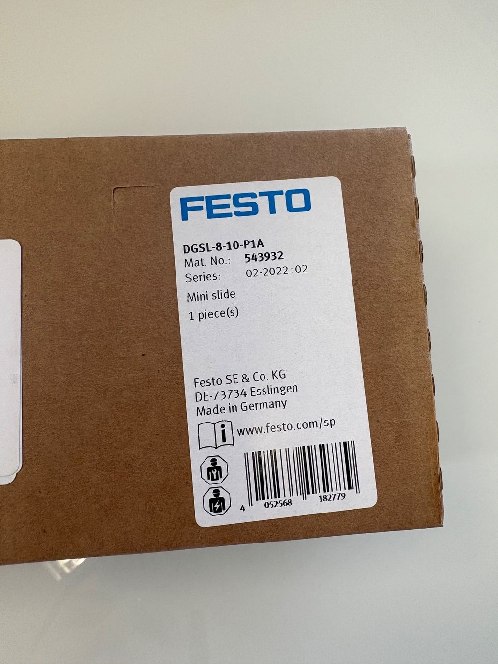 Festo Altro per industria metallurgica: Mini-Schlitten DGSL-8-10-P1A – Nuovo e nell'imballaggio originale da Hedingen venduto da Luana02 1