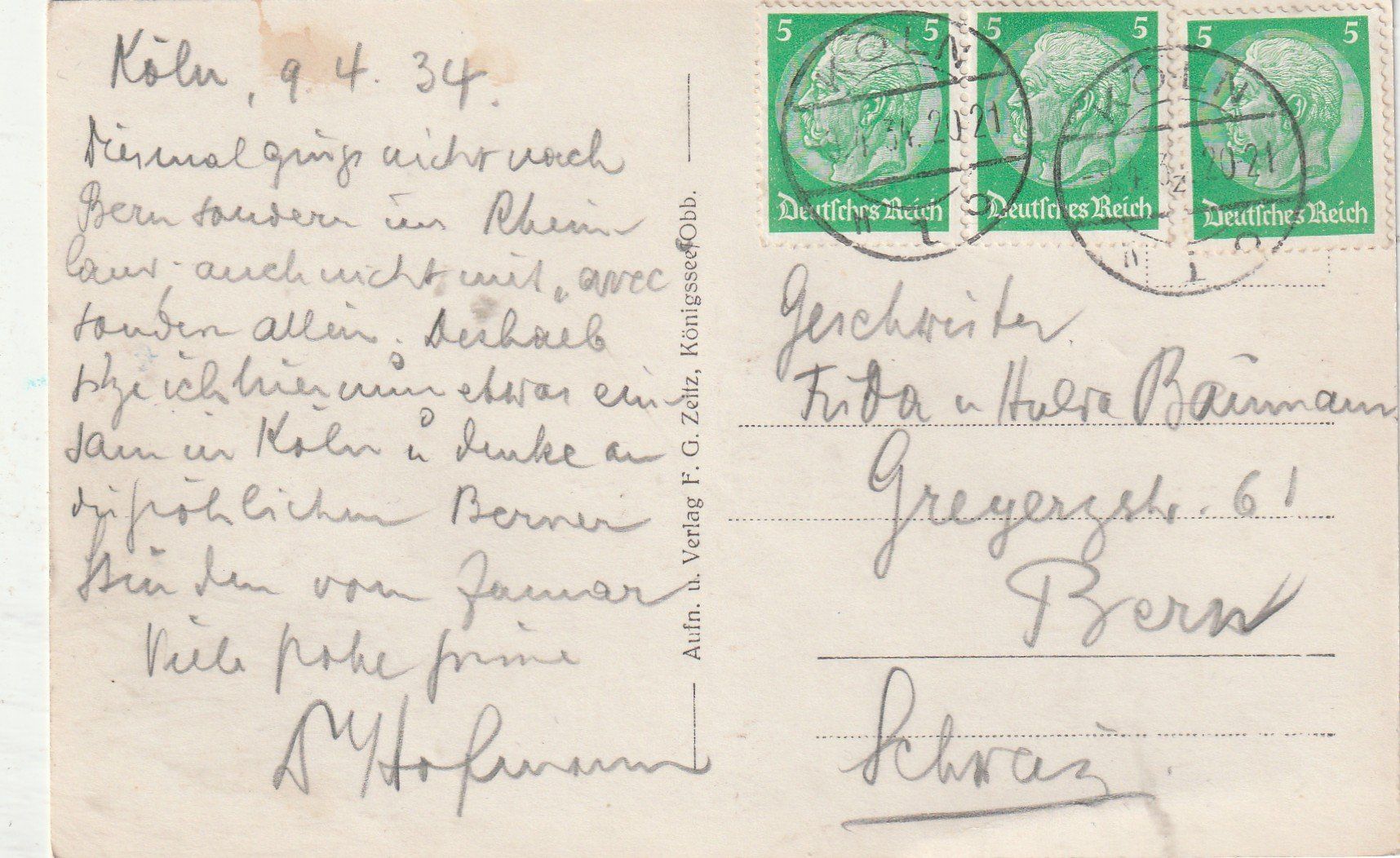 Cartoline postali: Köln. Alte Karte – Usato da Lumbrein venduto da made02 1