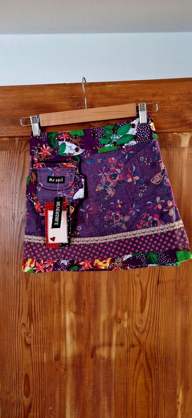 Moshiki Vestiti & Gonne: Moshiki Mini Choco Jupe Reversible – Nuovo e nell'imballaggio originale da Rifferswil venduto da maruna