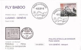Erstflug Fly Baboo Lugano - Genève 2003