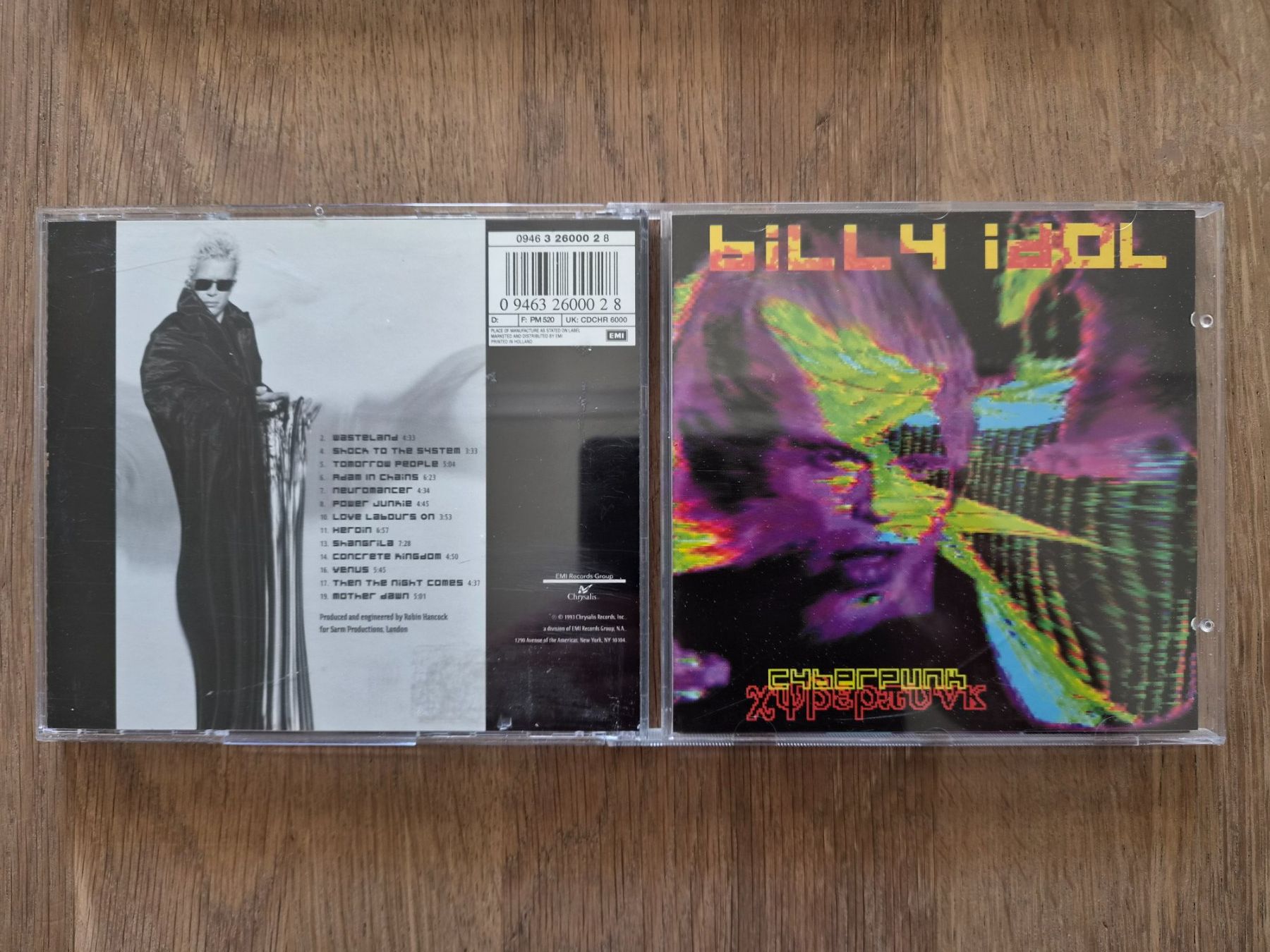 CD: CD Billy Idol - Cyberpunk, 1993 – Usato da Nebikon venduto da Harley-Davidson01