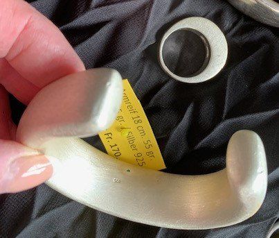 Bracciali & Braccialetti: SET Armreif - 55 gr. Ring - 25 gr. aus massivem Silber 925 – Nuovo (secondo la descrizione) da Kirchberg BE venduto da Rege 2