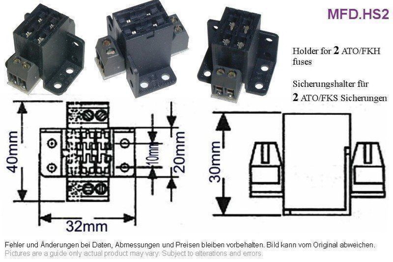 Accessori per altri veicoli: Autosicherungshalter 2er-Element + 2x 5A – Nuovo (secondo la descrizione) da Gommiswald venduto da Bullhead 4