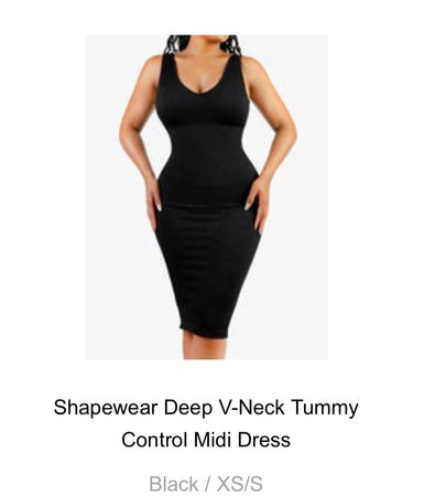 Popilush Shapewear Dress - Black - Size XS/S