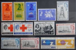 Falkland Islands British Kat. 138-150 gest. 1962/65 Kat. 27