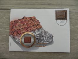 Münzbrief Äquatorial Guinea 1000 Francos 2001 - Chocolate
