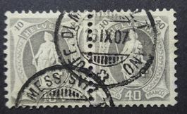 Stehende Helvetia ZNr. 89A ʘ im Paar, Stempel !!! SBK 600.00