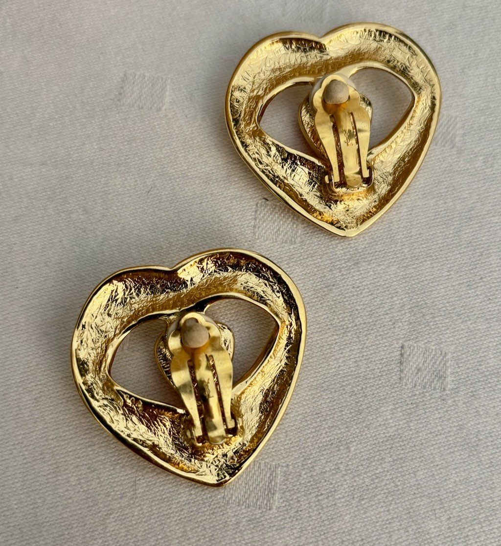 Saint Laurent Orecchini pendenti & Orecchini a lobo: YSL Boucles d'oreilles vintage cabochon – Usato da Zürich venduto da Libraco 1