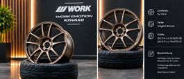 Work Emotion Kiwami 18 Zoll  4 Felgen  Original Bronze