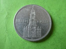 Dt. Reich 1934 F, 2 Reichsmark - Silber