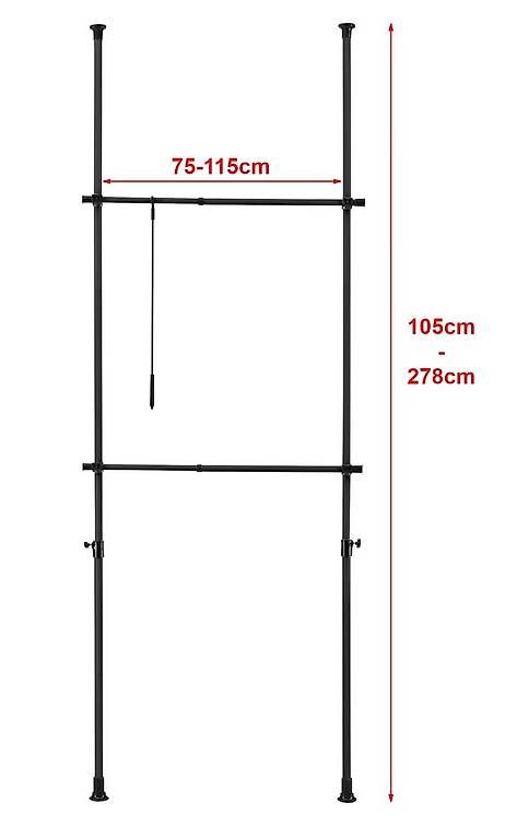 Guardaroba: Teleskop-Garderobe schwarz – Usato da Zürich venduto da mic_2fww 2