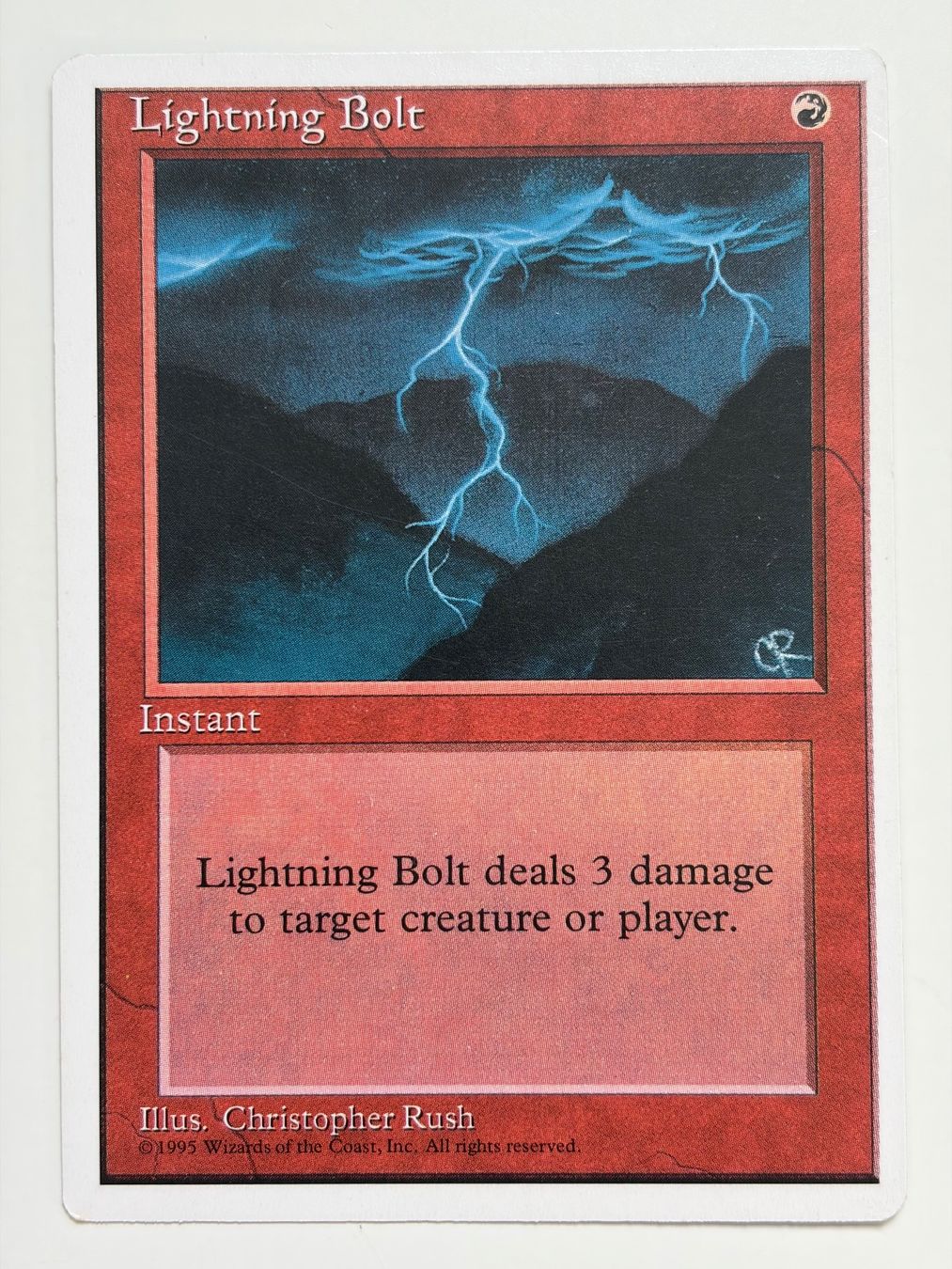 Magic The Gathering Sammelbilder & Trading cards: Lightning Bolt - 4th Edition – Gebraucht aus Bonstetten von ddiederichs