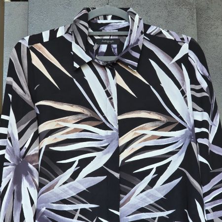 🐸 AUTOGRAPH BLUSE BLÄTTER DESIGN
