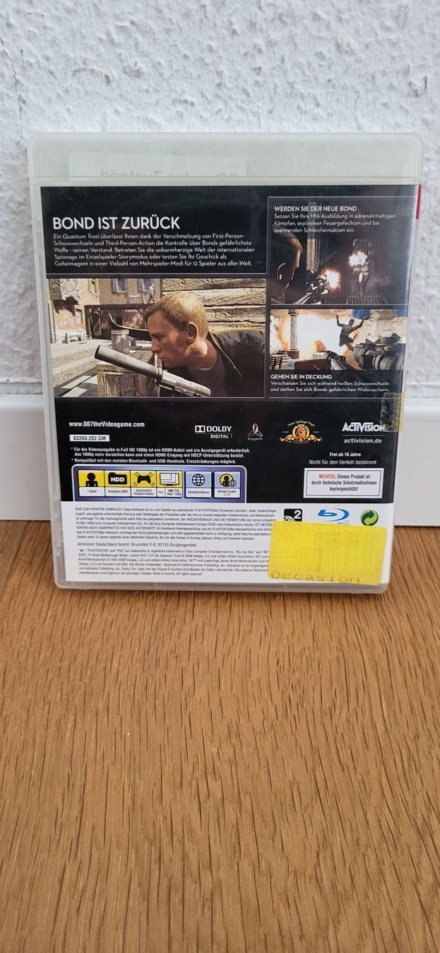 Sony Spiele: PS 3 - 007 Ein Quantum Trost – Gebraucht aus Münsingen von DigitaleSpielecke 1