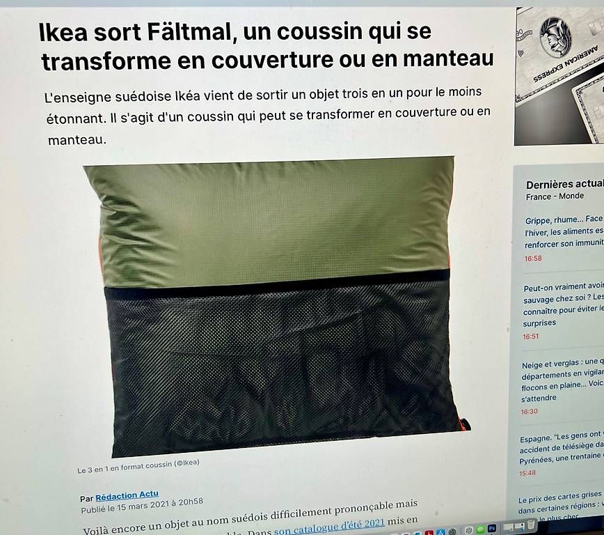 Sedie a sdraio: Coussin Ikea transformable – Usato da Genève venduto da Einalem86 2