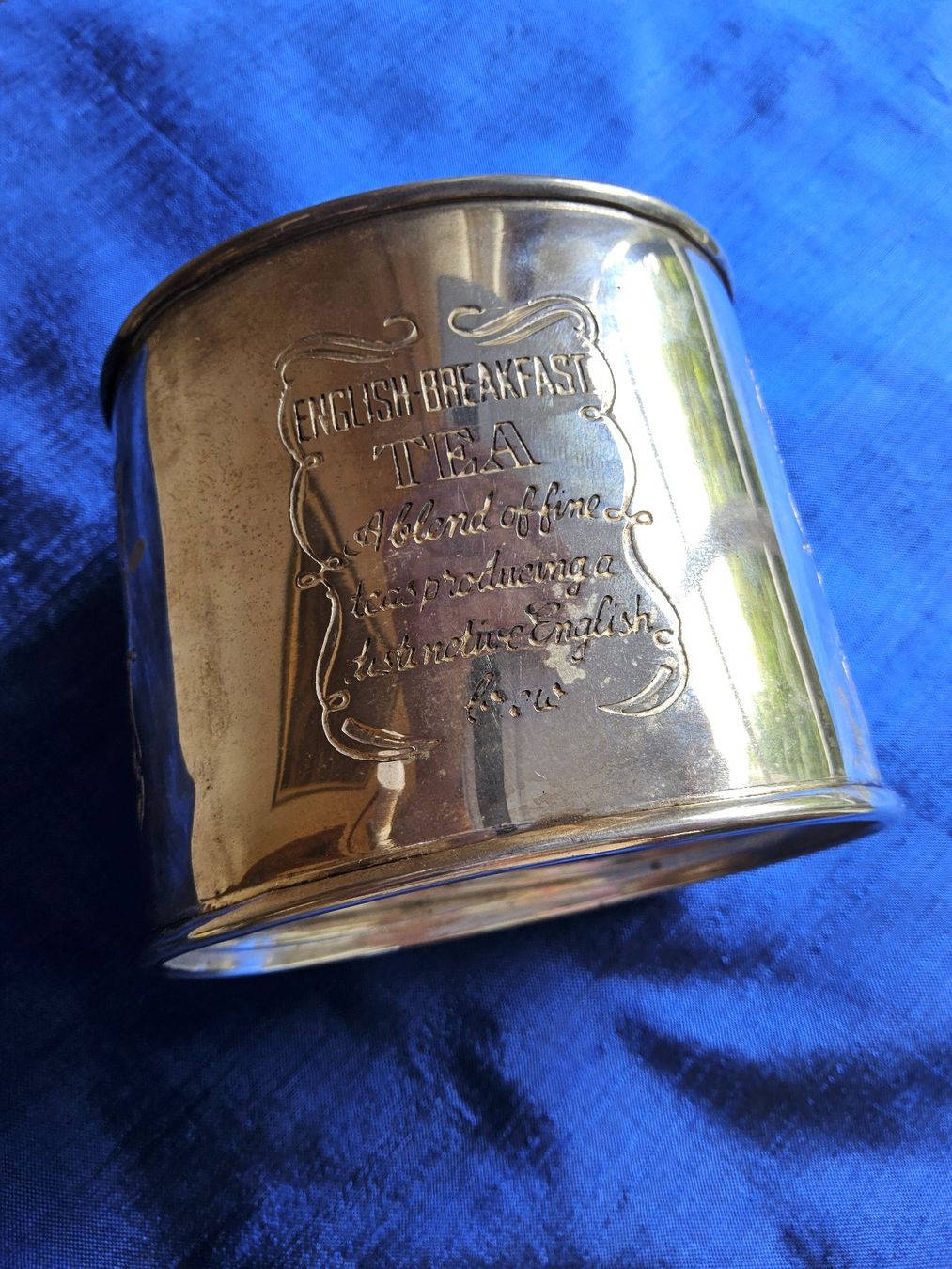 Altro per la casa: Vintage versilberte English Breakfast Teedose – Usato da Zürich venduto da helsan