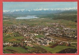 Dübendorf mit Greifensee - Flugaufnahme ca. 1970